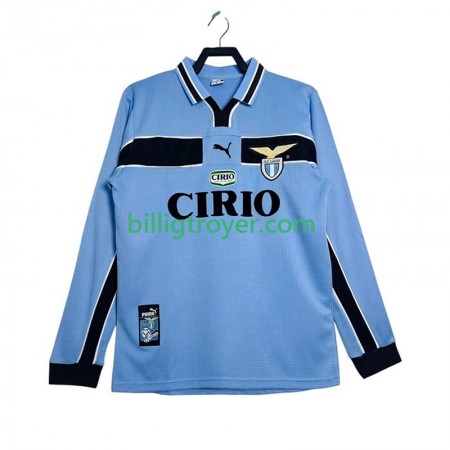 Billige Fotballdrakter SS SS Lazio 1999 Retro Hjemmedraktsett 1998 Langermet